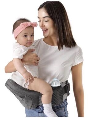 HKAI Baby Hip Seat Carrier – Grey – NWT